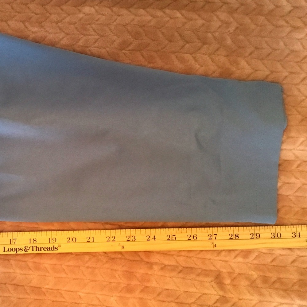 ClimateRight by Cuddl Duds Womens 3X Light Blue Elastic Waist Pocket Pants - Picture 3 of 6